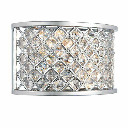 Check Hudson HUDSON-2WBCH wall lamp by Endon