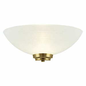 Endon Welles Brass Glass E27 Dimmable Wall Light WELLES-1WBAB small 0