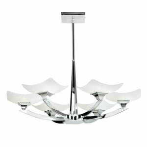Endon Ayres 6-Light Chrome White Ceiling Light 66.5cm small 3