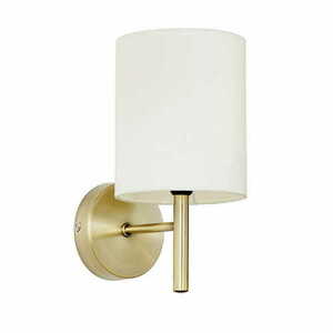 Endon Brio Brass and White Classic Wall Light BRIO-1WBAB small 0