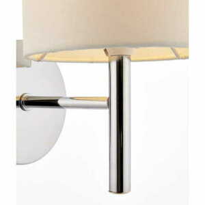 Endon Brio White Chrome Classic Wall Light BRIO-1WBCH small 2