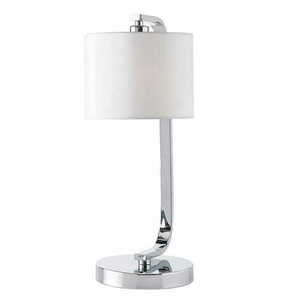 Endon Canning White Chrome Fabric Standing Lamp 41.5cm small 4
