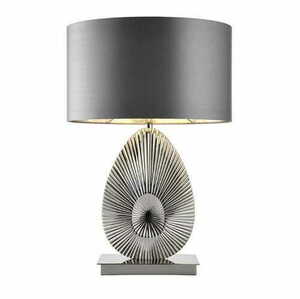 Endon Simeto Grey Fabric Classic Standing Lamp 58cm small 2