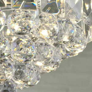 Endon Fargo 3 Light Chrome Pendant Light, 39cm, Steel Acrylic small 2