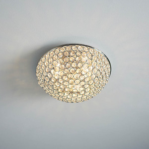 Endon Chryla 3 Light Chrome Crystal Ceiling Light 30.5cm IP44 60103 small 5