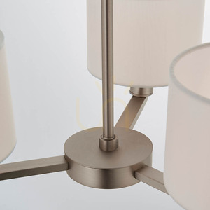Endon Daley 3 Light Pendant Lamp White Silver E14 60256 small 8