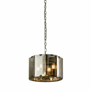 Endon Clooney 4 Light Smoky Glass Pendant Light 61281 small 0