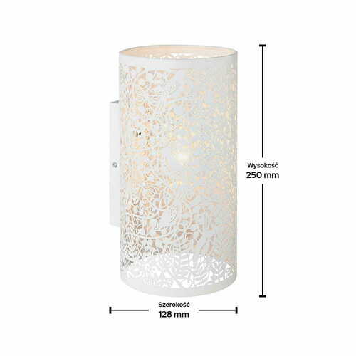 Check Endon Secret Garden Beige Steel Wall Light 61684