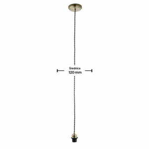 Endon Brass Black Pendant Light 12cm Steel E27 Dimmable Motion Sensor 61809 small 1