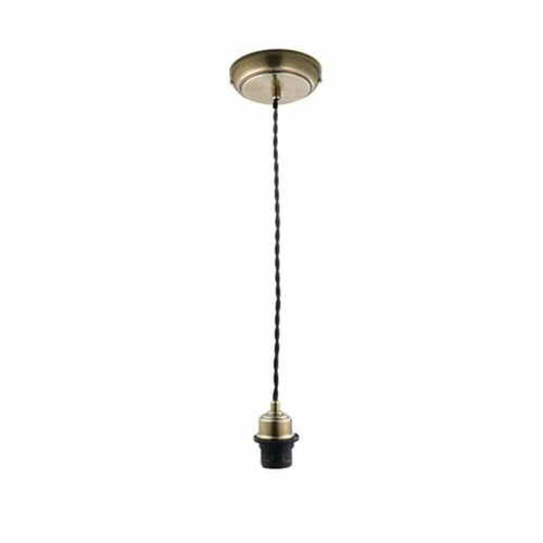 Check Endon Brass Black Pendant Light 12cm Steel E27 Dimmable Motion Sensor 61809