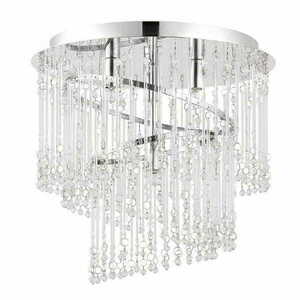 Endon Camille 4-Light Chrome Glass Ceiling Light 68698 small 2