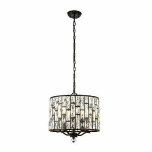 Endon Belle 5 Light Brown Crystal Pendant Light small 4