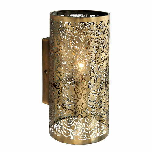 Check Endon Secret Garden Brass Wall Light 70105