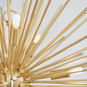 Endon Orta 9-Light Brass Pendant Lamp 62cm small 8