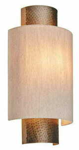 Endon Indara Beige Fabric Wall Light E14 71308 small 0