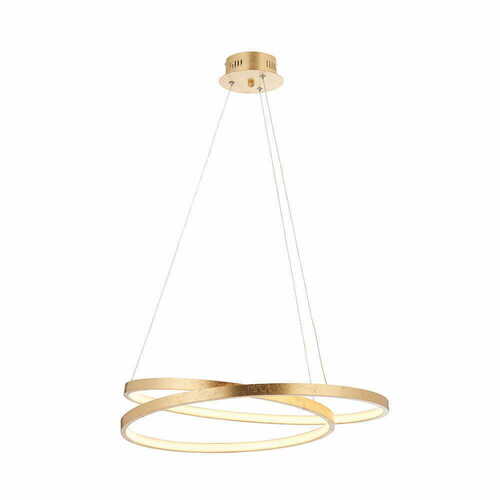 Check Endon Scribble Gold LED Pendant Light 55cm 72479
