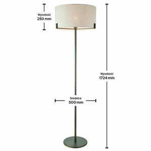 Endon Hayfield Beige Fabric Floor Lamp 172.5cm E27 72634 small 1