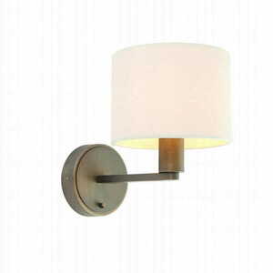 Endon Daley Brown Marble Fabric Wall Light 73018 small 2