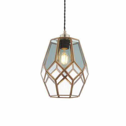 Check Endon Ripley Brass Glass Lampshade 19 cm 73296