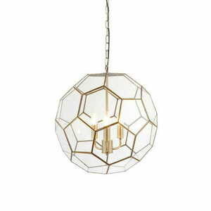Endon Brass Glass 3-Light Pendant Lamp 47cm</final small 0