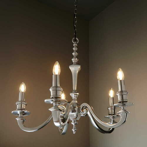 Check Endon Finsbury 5 Light Chrome Pendant Light 73598