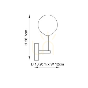 Endon Otto Brass White Wall Light 75960 small 10