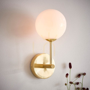 Endon Otto Brass White Wall Light 75960 small 4