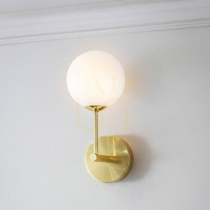 Endon Otto Brass White Wall Light 75960 small 5