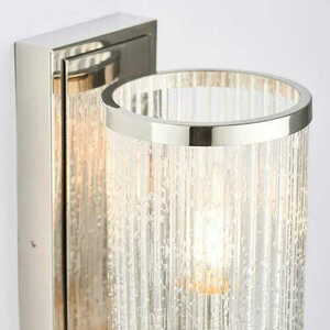 Endon Easton Nickel Glass E14 Dimmable Wall Light 76259 small 1