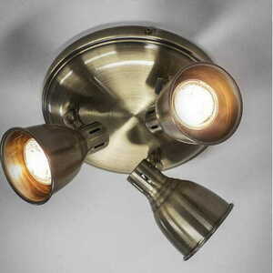 Endon Westbury Brass 3-Light LED Ceiling Light 76279 small 3