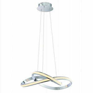 Endon Aria 76394 Chrome LED Pendant Light 66cm Dimmable small 3