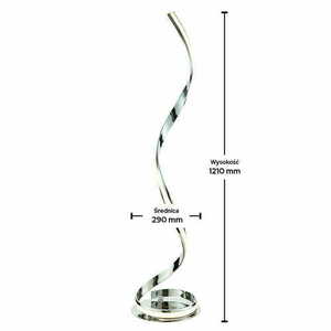 Endon Aria LED Chrome White Floor Lamp 121cm 76395 small 1