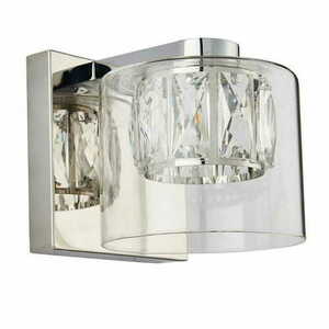 Endon Verina Chrome Glass Indoor Wall Light 76521 small 1