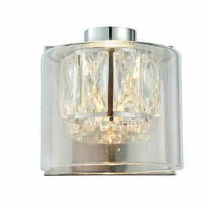 Endon Verina Chrome Glass Indoor Wall Light 76521 small 2