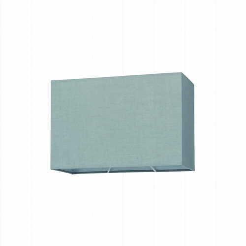 Check Rectangular Grey Fabric Lampshade Endon 77476