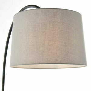 Carlson Endon Grey Black Steel Fabric Floor Lamp 78163 small 4