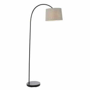 Carlson Endon Grey Black Steel Fabric Floor Lamp 78163 small 5