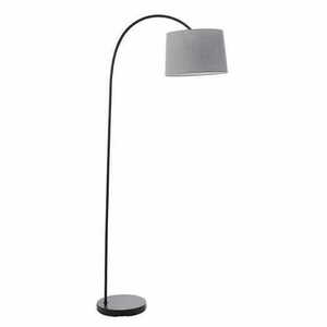 Carlson Endon Grey Black Steel Fabric Floor Lamp 78163 small 6