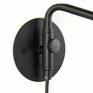 Endon Carlson Gray Black Fabric Wall Lamp 79500 small 2