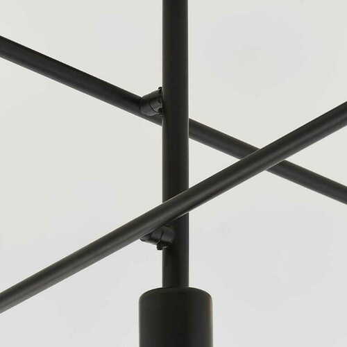 Check Endon Studio Black 5-Light Ceiling Lamp 53cm Steel 79502