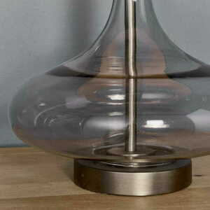 Endon Caia Brown Glass and Fabric Table Lamp 62 cm 79835 small 3