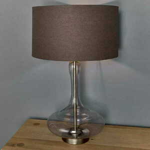 Endon Caia Brown Glass and Fabric Table Lamp 62 cm 79835 small 4