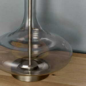Endon Caia Brown Glass and Fabric Table Lamp 62 cm 79835 small 6