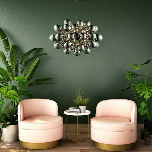 Check Endon Infinity Black 8-Light Pendant Lamp 80124
