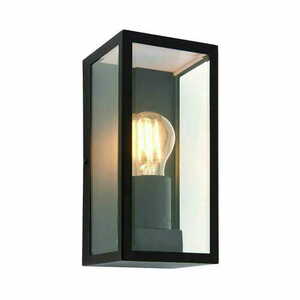Endon Oxford Black Industrial IP44 E27 Wall Light 80600 small 0