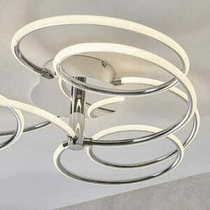 Endon Eterne 81886 LED Ceiling Light Chrome White 60cm Dimmable small 4