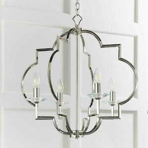 Endon Garland 4 Light Nickel Crystal Pendant Lamp 81915 small 2