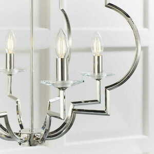 Endon Garland 4 Light Nickel Crystal Pendant Lamp 81915 small 3