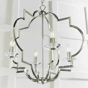 Endon Garland 4 Light Nickel Crystal Pendant Lamp 81915 small 5