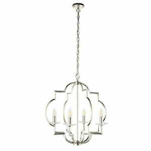 Endon Garland 4 Light Nickel Crystal Pendant Lamp 81915 small 6